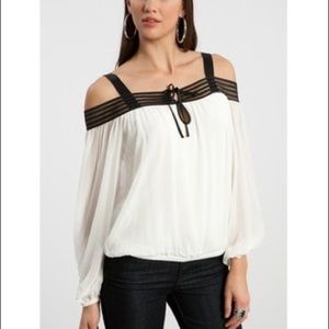 Guess by Marciano 💯 Silk Off Shoulder Top/Blouse